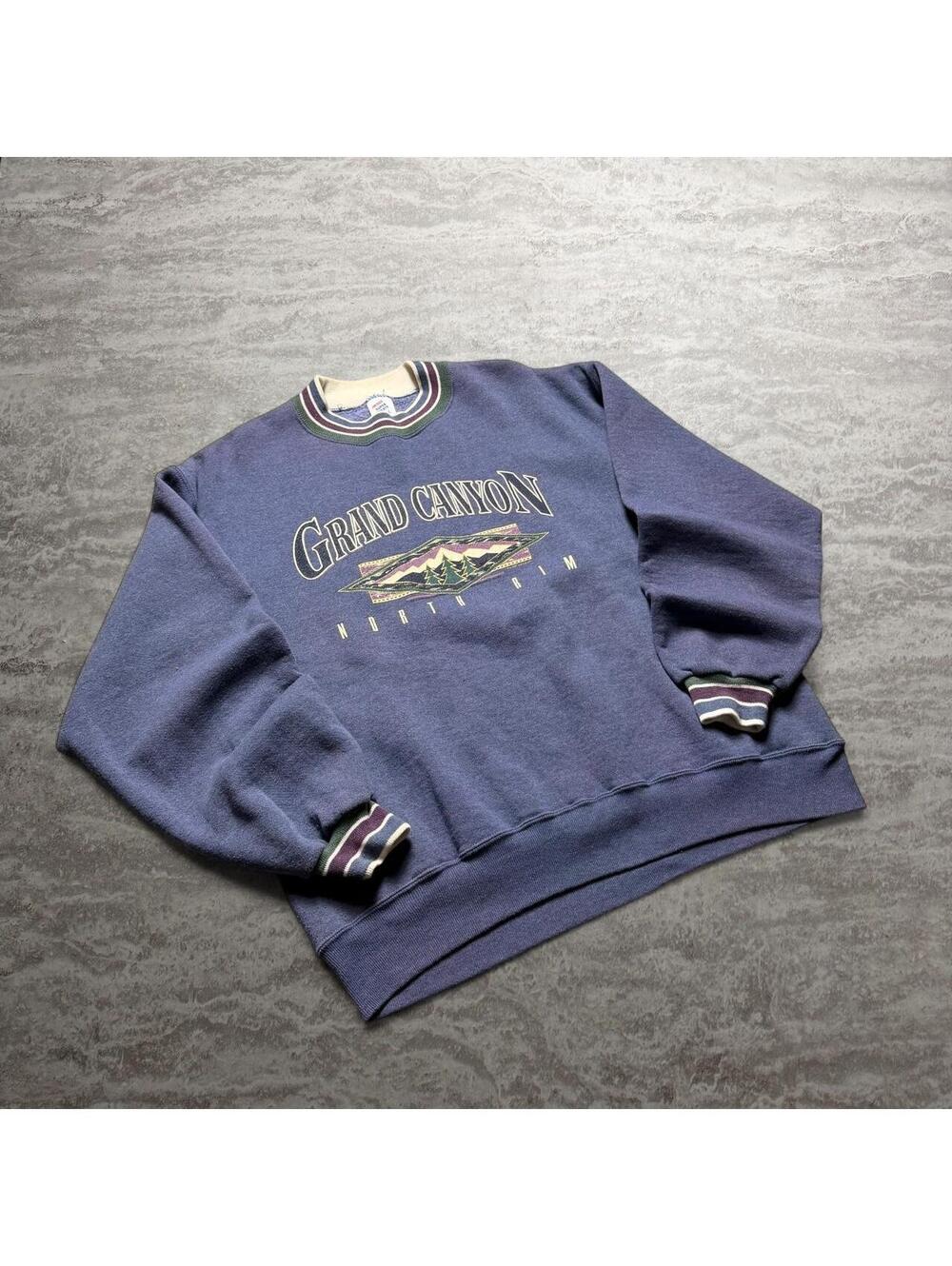 Vintage Grand Canyon North Rim Crewneck Sweatshirt Large Made in USA
